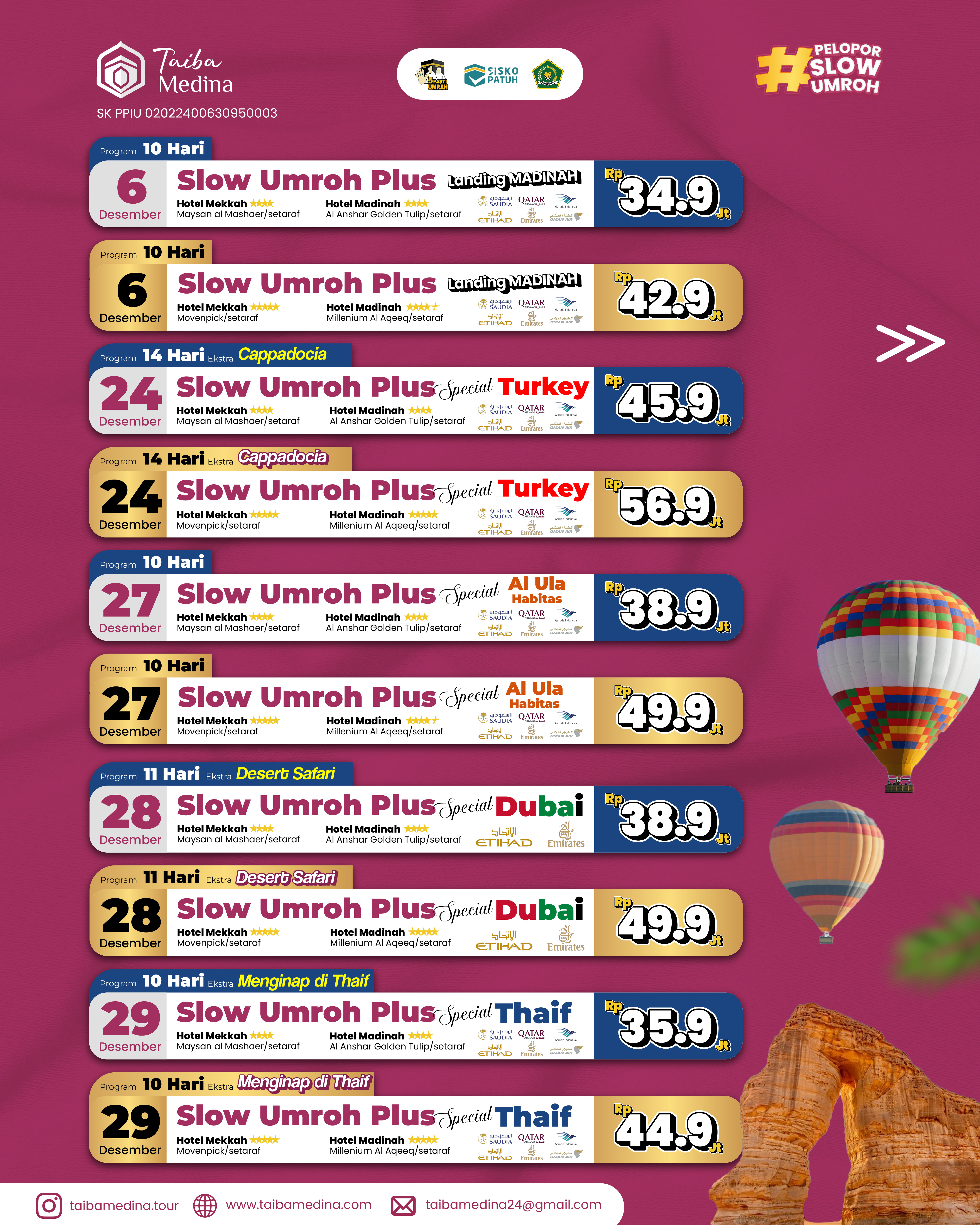 SLOW UMROH PLUS SPECIAL THAIF – MENGINAP DI THAIF