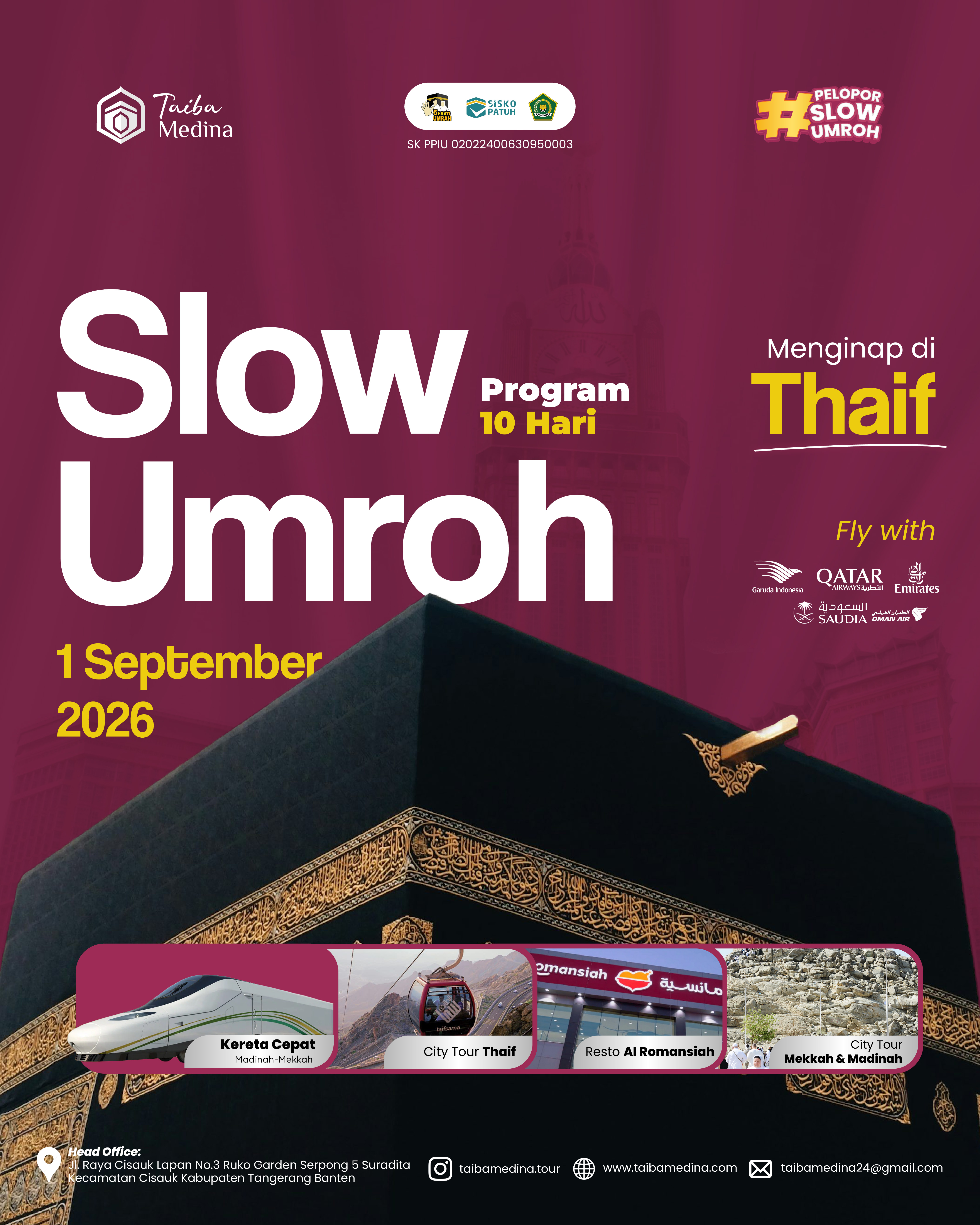 SLOW UMROH MENGINAP DI THAIF 10D | 1 September 2026
