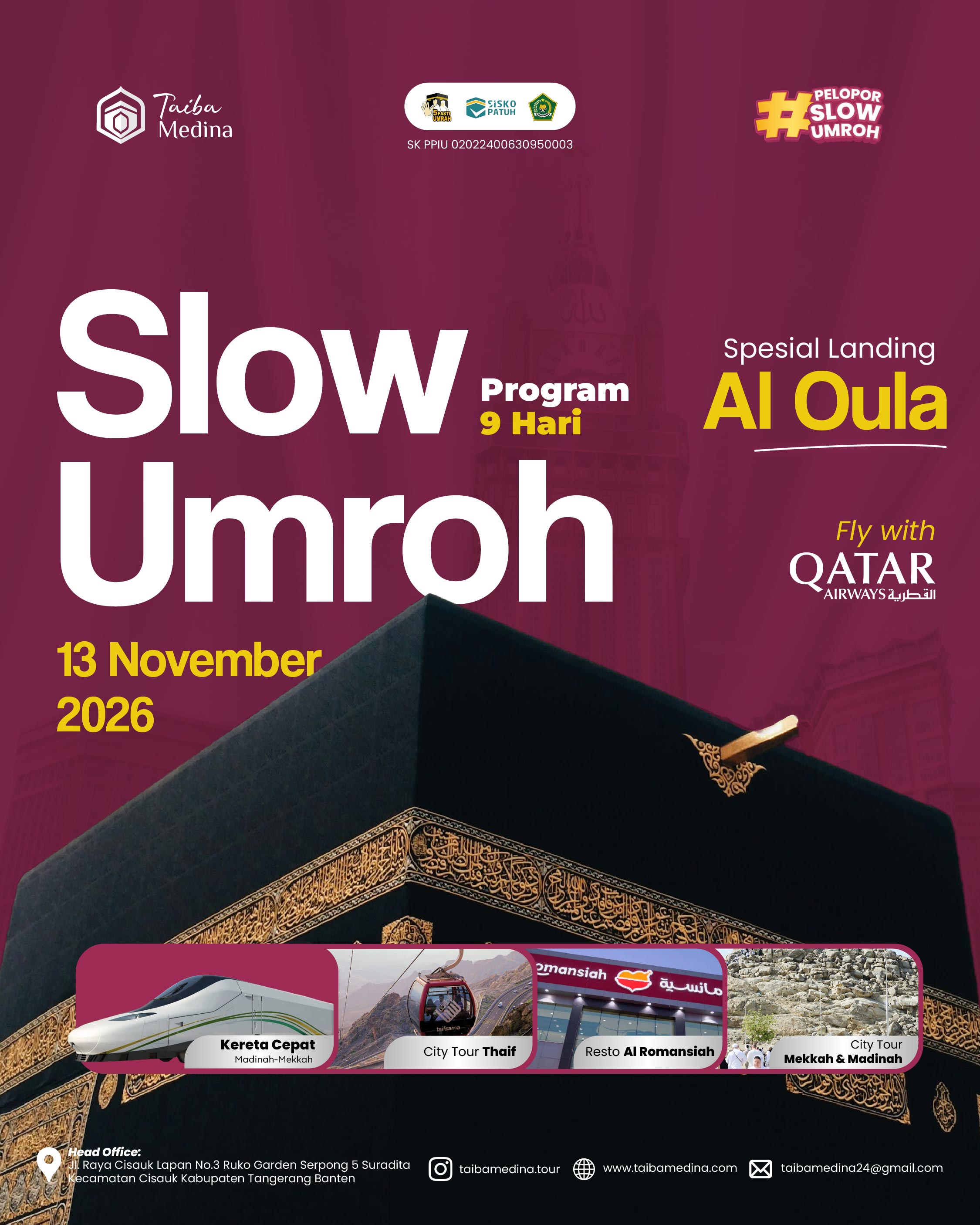 SLOW UMRAH SPECIAL LANDING AL OULA I 13 November 2026